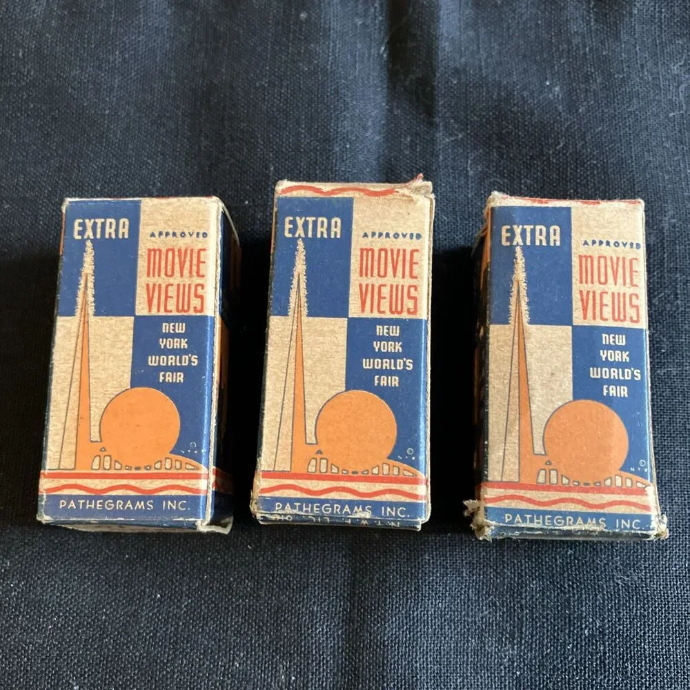 VTG Pathegrams Cine-Vue Miniature Movie Films Lot 1939 NY Worlds Fair No. 2 8 10